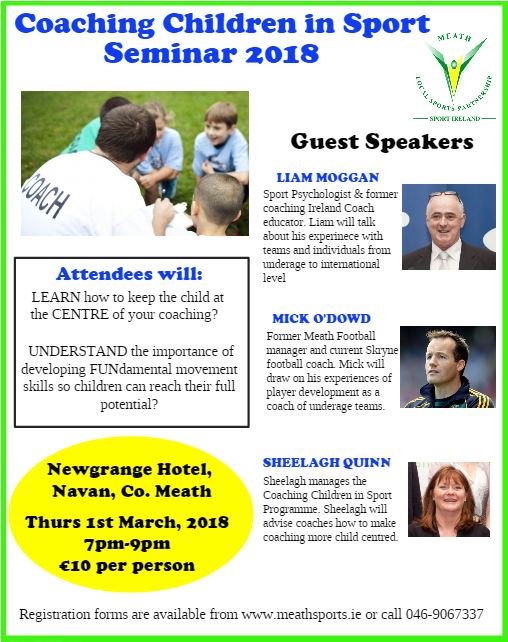 Coaching Children CPD Course Poster