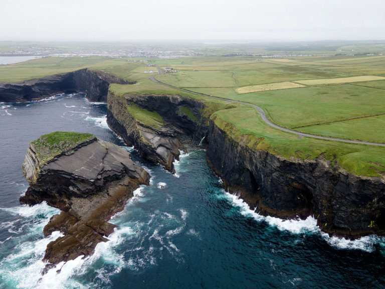 Hell of west drone headland shot