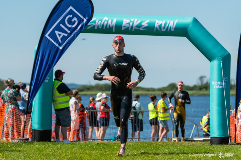 Image from the Two Provinces Triathlon which was held in Lanesboro, Co. Longford on Saturday 12th July 2025. The sprint distance triathlon served as Triathlon Ireland's National Sprint Distance Championships . Photo: James Wright Photography