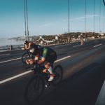 Tri Team Ireland Cyclist on bridge