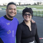 people smiling at start of race