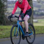 Cyclist wearing helmet at Galco Naas Duathlon