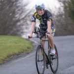 Cyclist wearing helmet at Galco Naas Duathlon