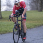 Cyclist wearing helmet at Galco Naas Duathlon
