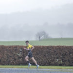 Man running at duathlon