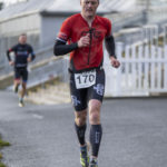 Red and Black tri suit Runner at Galco Naas Duathlon