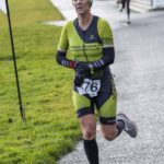 Runner in yellow tri suit at Galco Naas Duathlon