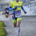 Man in yellow tri suit running at Galco Naas Duathlon