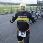 people smiling at start of race