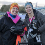 people smiling at start of race