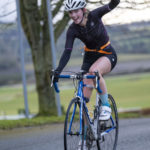 Cyclist happy at duathlon