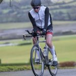 Cyclist wearing helmet at Galco Naas Duathlon
