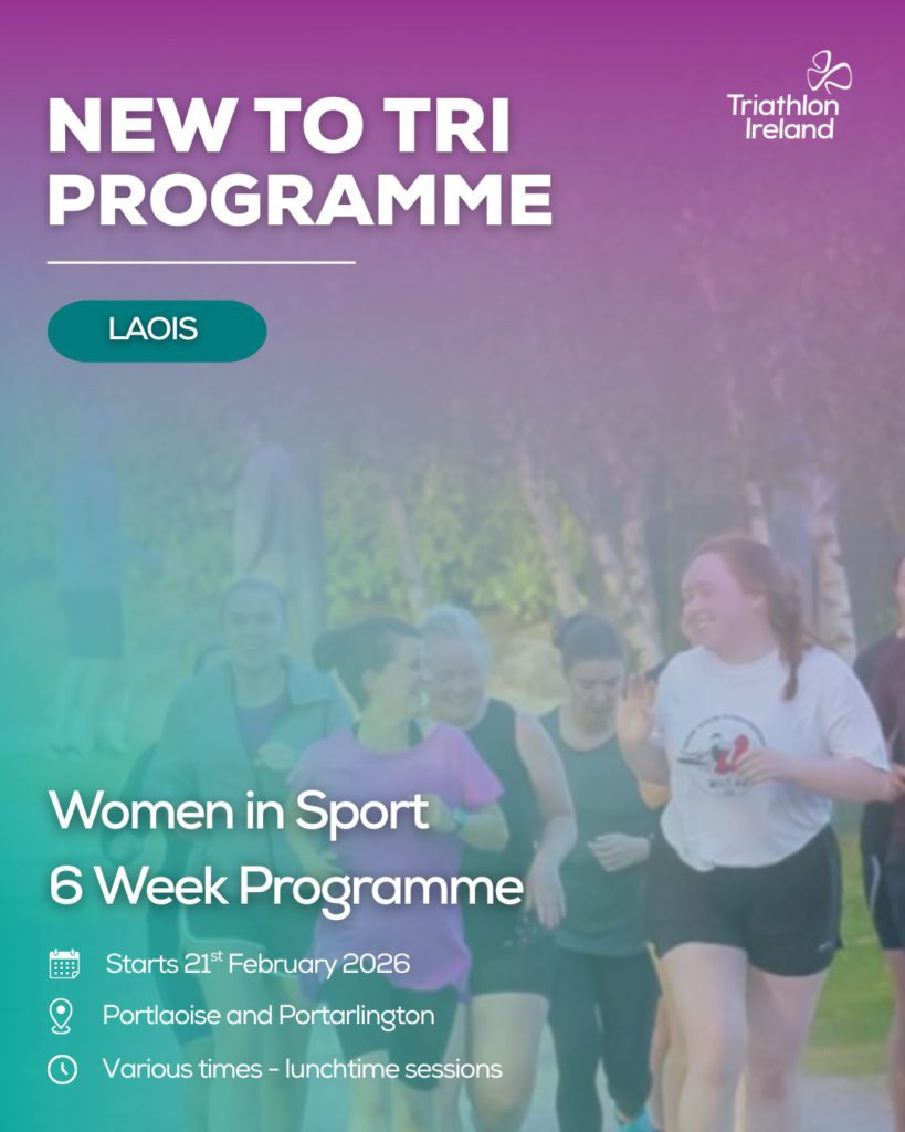 New to triathlon Laois women running in park