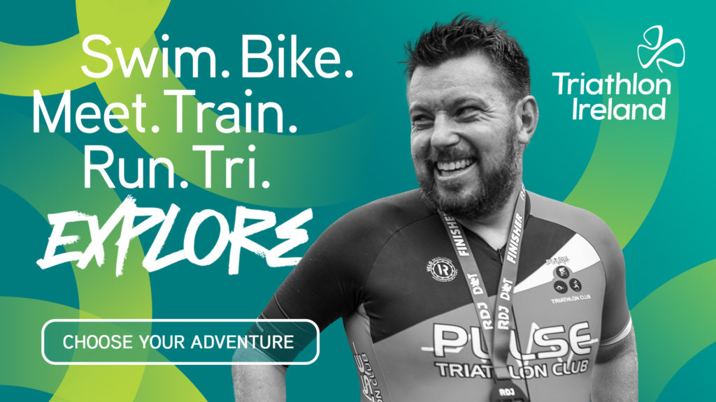Triathlon Ireland Membership Campaign 2026 Man standing with medal