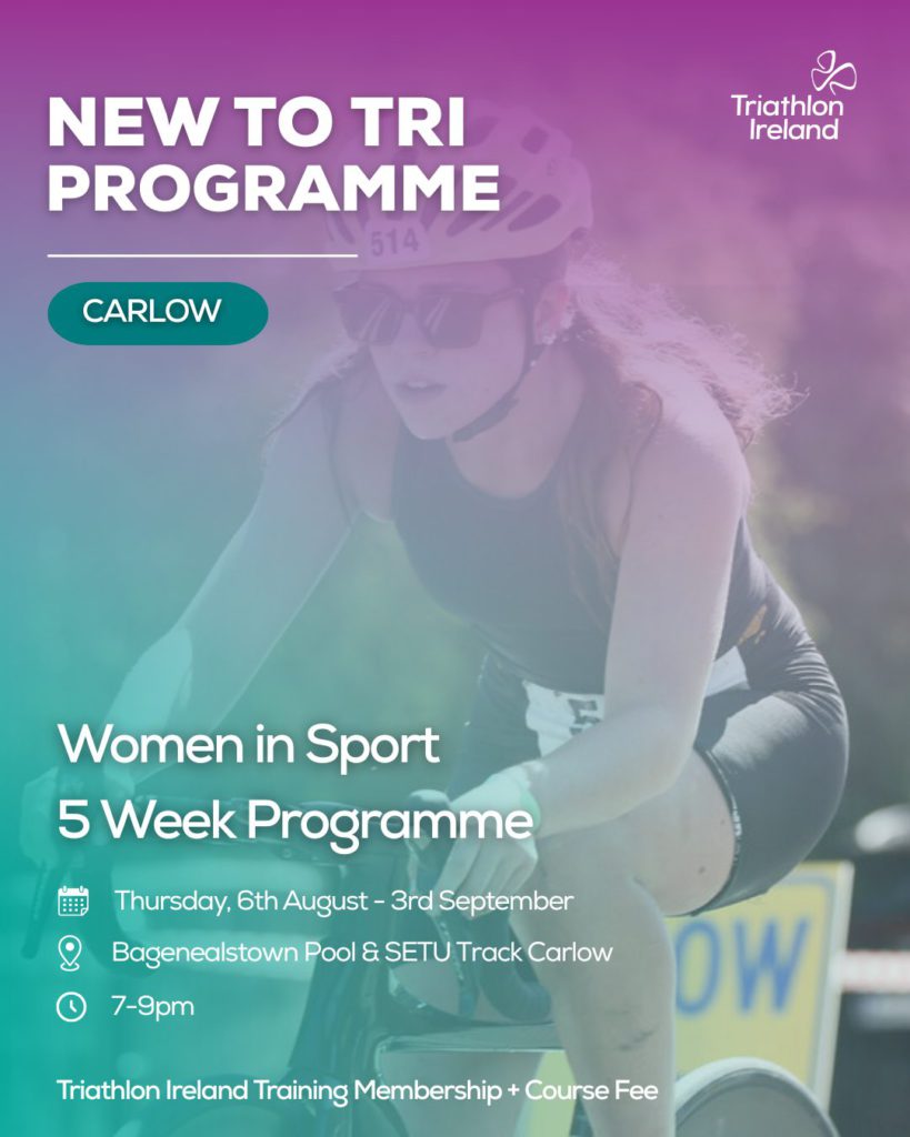 Women in Sport Programme Carlow. Flyer for participants