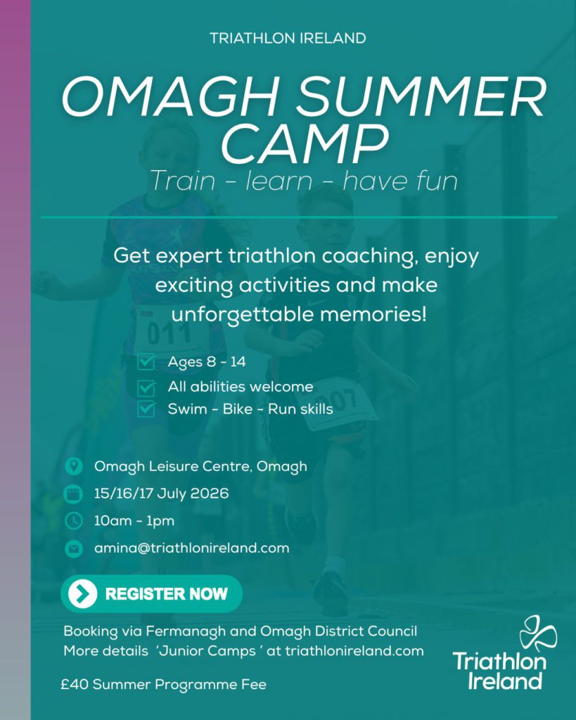 Triathlon Ireland Omagh Summer camp poster