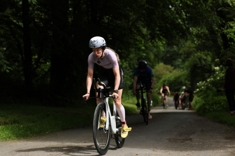 cyclist Beyond the Wall Triathlon 2026