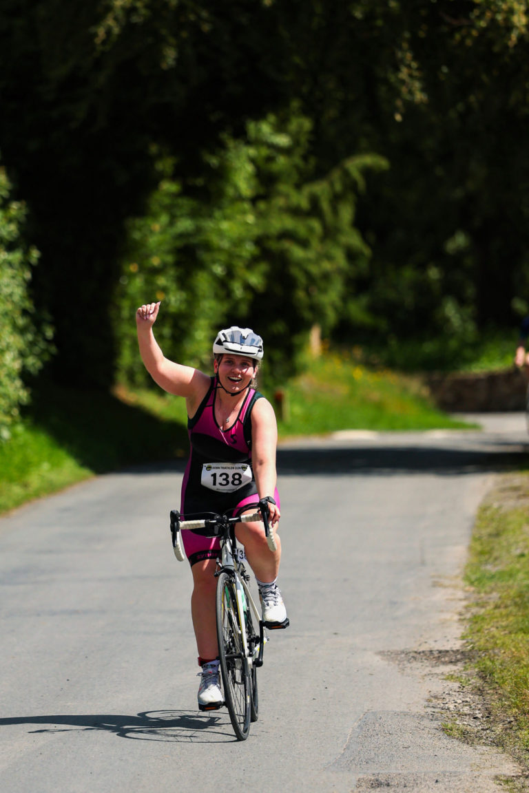 cyclist Beyond the Wall Triathlon 2026