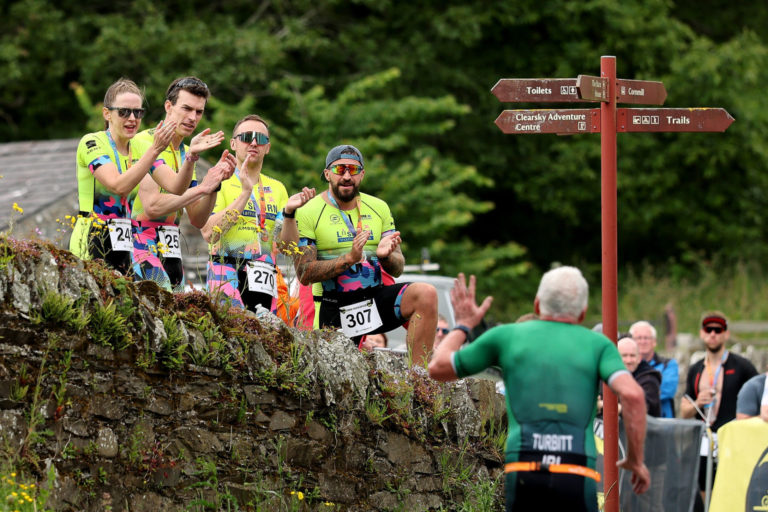 cheering Beyond the Wall Triathlon 2026