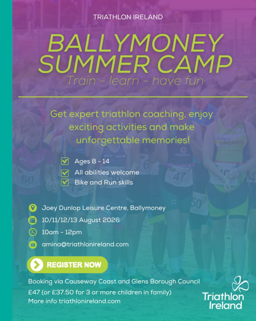 Ballymoney Summer Camp Triathlon Ireland Poster