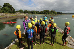 getting ready for Junior aquathlon