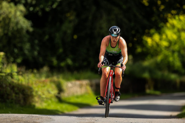 cyclist Beyond the Wall Triathlon 2026