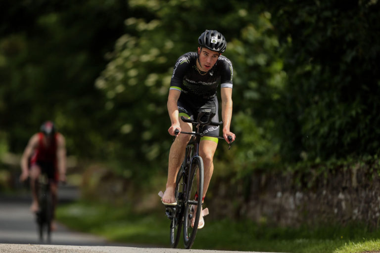 cyclist Beyond the Wall Triathlon 2026