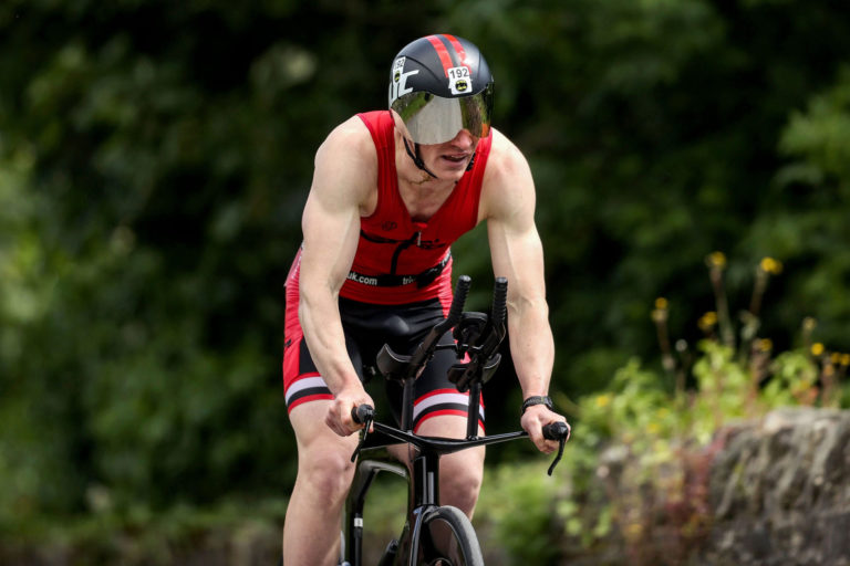 cyclist Beyond the Wall Triathlon 2026