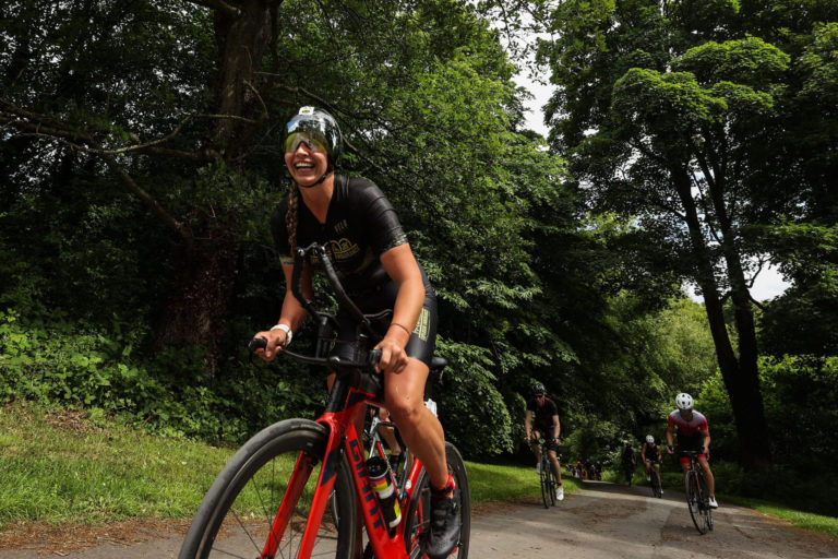 cyclist Beyond the Wall Triathlon 2026