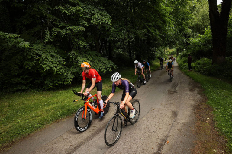 cyclists Beyond the Wall Triathlon 2026