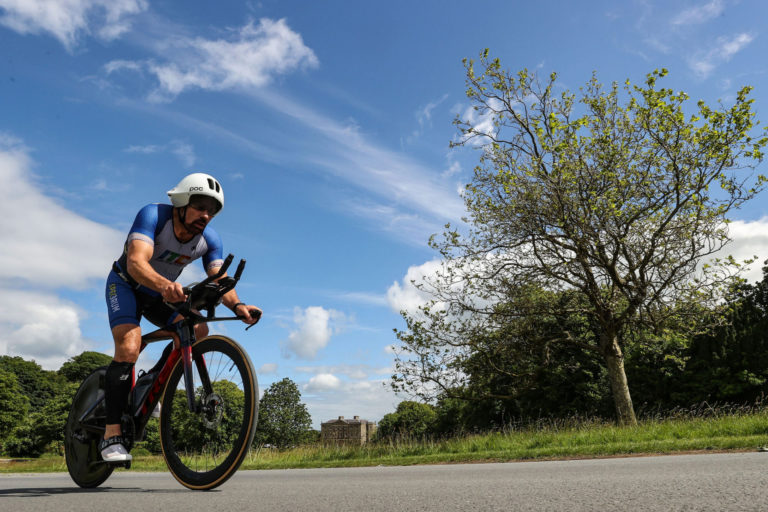 cyclist Beyond the Wall Triathlon 2026