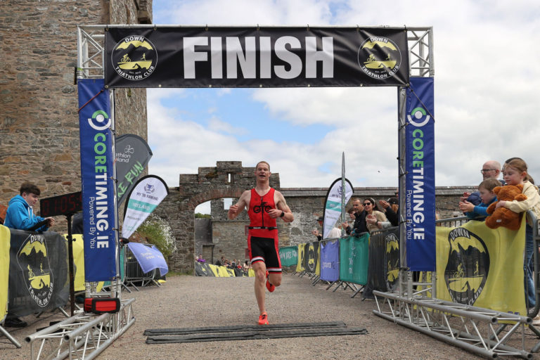 finish line Beyond the Wall Triathlon 2026