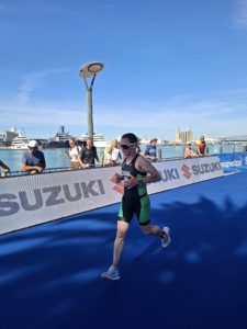 Tarragona 2026 tri Team Ireland Age Group athlete in action