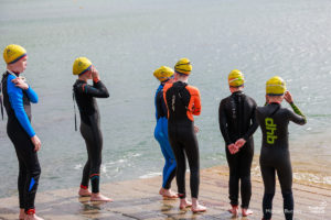 Schull Triathlon Swimmers by water