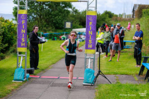 Schull Triathlon finish line