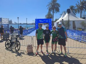 Tri Team Ireland Tarragona 2026 athletes at start