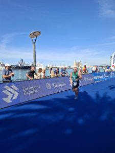 Tarragona 2026 tri Team Ireland Age Group athlete in action