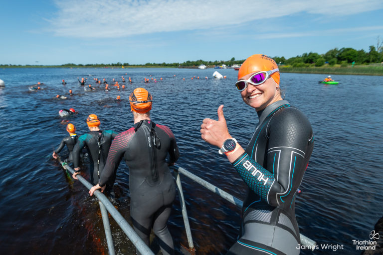 Image from the Two Provinces Triathlon which was held in Lanesboro, Co. Longford on Saturday 11th July 2026. The sprint distance triathlon served as Triathlon Ireland's 2026 National Sprint Distance Championships. Photo: James Wright Photography