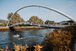 second bridge swim course Pontevedra World Triathlon Championship Finals 2026