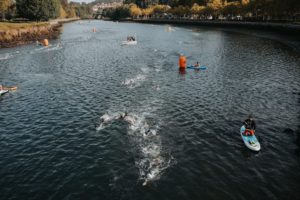 Age group racing swim course Pontevedra World Triathlon Championship Finals 2026