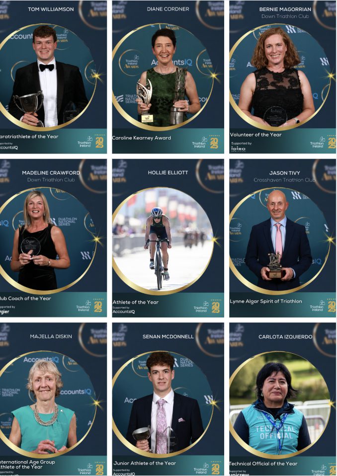 2025 Triathlon Ireland Award winners individual