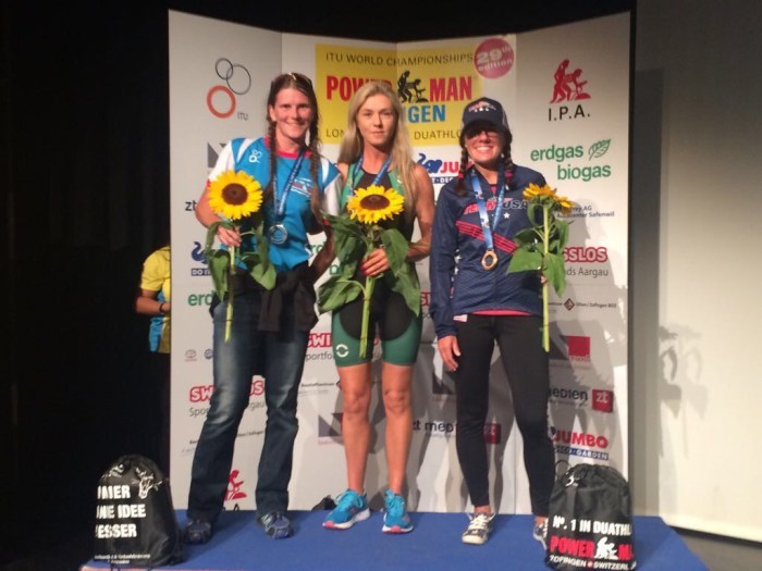 Lorraine Carey Wins AG Gold at Duathlon World Champs